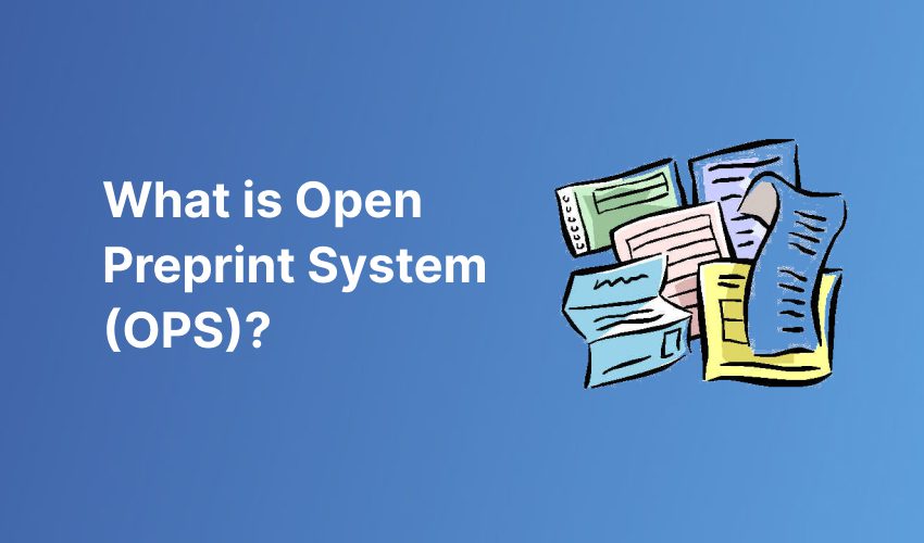 What is open preprint journal?